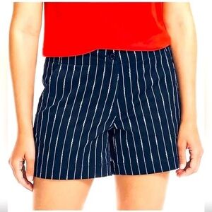 Nautica Navy & White Striped Women's Shorts Size 12